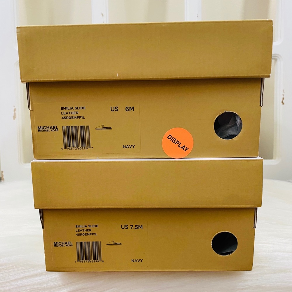 MK Emilia Leather Slide Slip On Espadrilles - Picture 10 of 10